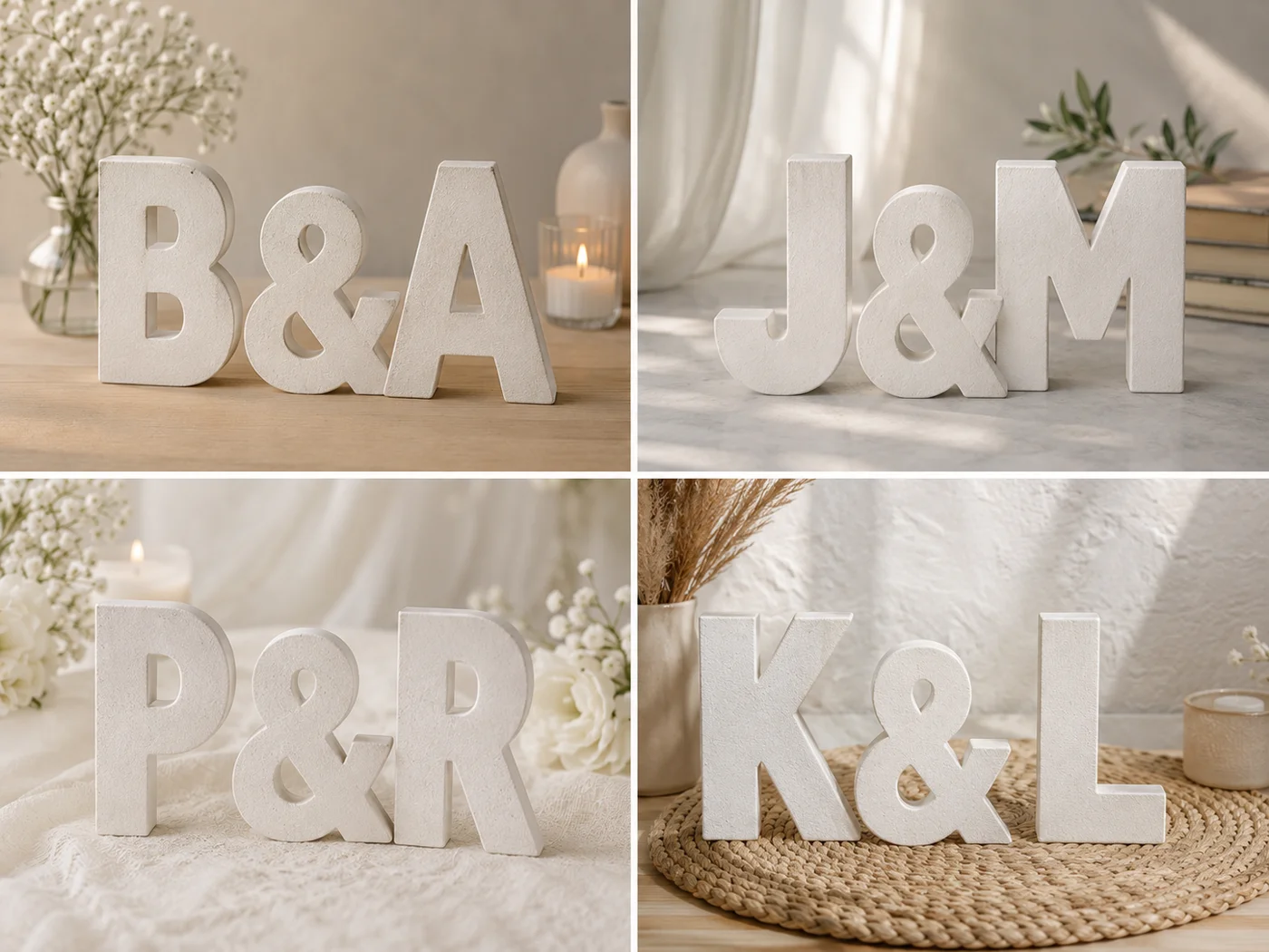 Letras de boda XL